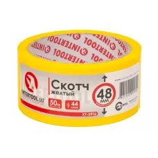 Скотч Intertool - 48мм x 50м x 44мкм жовтий