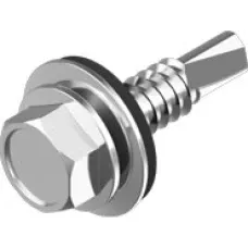 Гвинт TEX-H 5,5×25 з резиновою шайбою EPDM (ЦБ) Гвинт TEX-H 5,5×25 з резиновою шайбою EPDM (ЦБ)