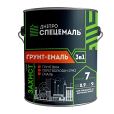 Ґрунт-емаль 3 в 1 антикорозійна антрацитово-сіра 2,5 кг Ґрунт-емаль 3 в 1 антикорозійна антрацитово-сіра 2,5 кг