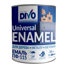 Эмаль ПФ-115 TM DIVO светло-серая 0,9 кг
