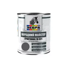 Грунт ГФ-021 ТМ "Народный мастер" 518 серое железо 0,9 кг