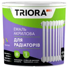 Емаль для радіаторів білий глянець 0.75л TRIORA