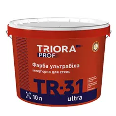 Фарба ультрабіла інтер’єрна для стель TR-31 ultra 10л ТМ TRIORA
