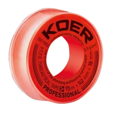 ФУМ лента для воды Koer STP-11 PRO 15M x 0.2mm x 19mm ФУМ лента для воды Koer STP-11 PRO 15M x 0.2mm x 19mm