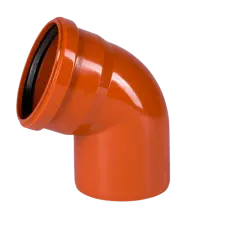 Коліно Ostendorf KG 250×45° ПВХ 
