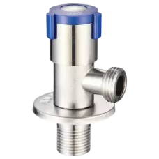 Кран для подключения сантехприборов Zerix VAL-06-1/2x1/2 из нержавеющей стали SUS304 (синий) Кран для подключения сантехприборов Zerix VAL-06-1/2x1/2 из нержавеющей стали SUS304 (синий)
