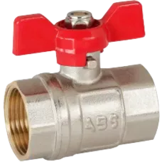 Кран шаровой 3/4" ВВ бабочка (ABS) Кран шаровой 3/4" ВВ бабочка (ABS)