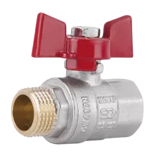 Кран кульовий 1/2" ЗВ метелик (ABS)