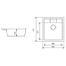 Кухонная мойка Zerix ZS-4651S-13 графитовая