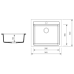 Кухонная мойка Zerix ZS-5751S-07 мраморная Кухонная мойка Zerix ZS-5751S-07 мраморная