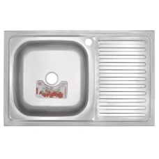 Кухонна мийка накладна Zerix Z8050L-06-160E (Satin)