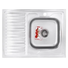 Кухонна мийка накладна Zerix Z8060R-06-160MD (Micro Decor) 