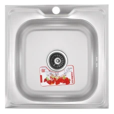Кухонная мойка накладная Zerix Z5050-06-160E (Satin) Кухонная мойка накладная Zerix Z5050-06-160E (Satin)