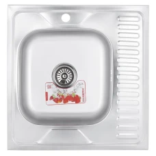 Кухонная мойка накладная Zerix Z6060L-06-160MD