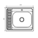 Кухонная мойка накладная Zerix Z6060R-06-160MD Кухонная мойка накладная Zerix Z6060R-06-160MD