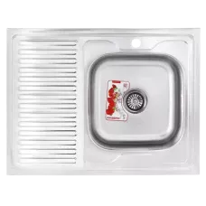 Кухонная мойка накладная Zerix Z8060R-06-160MD (Micro Decor) Кухонная мойка накладная Zerix Z8060R-06-160MD (Micro Decor)