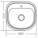 Кухонная мойка накладная Zerix Z4947-08-180D (Decor) Кухонная мойка накладная Zerix Z4947-08-180D (Decor)