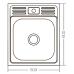 Кухонна мийка накладна Zerix Z5060-04-160E (Satin) Кухонна мийка накладна Zerix Z5060-04-160E (Satin)
