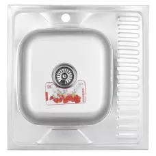 Кухонна мийка накладна Zerix Z6060L-06-160MD