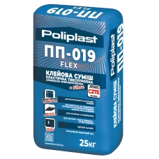 Клей для плитки эластичный ПП-019 FLEX POLIPLAST 25 кг
