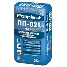 Клей для плитки эластичный ПП-021 МАXI POLIPLAST 25 кг