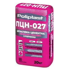 Шпаклівка фасадна цементна суперфініш ПЦН-027 POLIPLAST сіра 20 кг Шпаклівка фасадна цементна суперфініш ПЦН-027 POLIPLAST сіра 20 кг