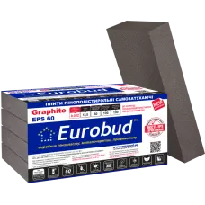 Пінопласт Graphite EPS-60 EUROBUD (плотність 12.5 кг/м3) 1000х500х150 / ціна за 1шт. Пінопласт Graphite EPS-60 EUROBUD (плотність 12.5 кг/м3) 1000х500х150 / ціна за 1шт.