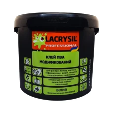 Клей ПВА модифікований прозорий 9 кг ТМ LACRYSIL