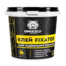 Клей строительный акриловый FIXATOR ТМ GRIZZLY 1,2 кг Клей строительный акриловый FIXATOR ТМ GRIZZLY 1,2 кг