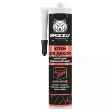 Клей для декора из пенополистирола ТМ GRIZZLY 280 мл белый Клей для декора из пенополистирола ТМ GRIZZLY 280 мл белый