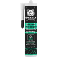 Герметик силіконовий універсальний GRIZZLY adhesive 280 мл чорний Герметик силіконовий універсальний GRIZZLY adhesive 280 мл чорний