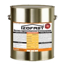 МАСТИКА КРОВЕЛЬНАЯ БУТИЛ-КАУЧУКОВАЯ IZOFAST (20кг)