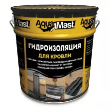 Мастика битумно-резиновая AquaMast/ расход 3,3-4,3 кг/м2/ (18кг) Мастика битумно-резиновая AquaMast/ расход 3,3-4,3 кг/м2/ (18кг)