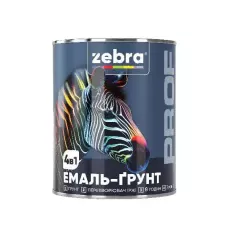 Емаль-ґрунт TM ZEBRA PROF 018P темно-сірий 2,5 кг