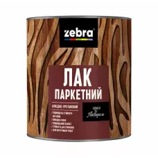 Лак паркетный алкидно-уретановый глянцевый TM ZEBRA 0,75л