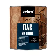 Лак яхтенный TM ZEBRA прозрачный 0,4 кг