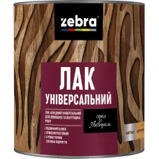 Лак универсальный глянцевый TM ZEBRA бесцветный 0,75л