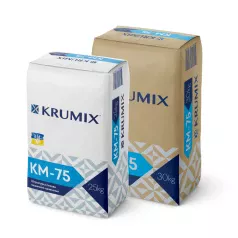 Штукатурка гипсовая КМ-75 для машинного нанесения ТМ Krumix 30кг Штукатурка гипсовая КМ-75 для машинного нанесения ТМ Krumix 30кг