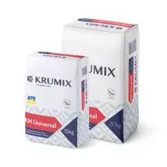 Штукатурка гипсовая легкая Universal ТМ Krumix 30кг Штукатурка гипсовая легкая Universal ТМ Krumix 30кг
